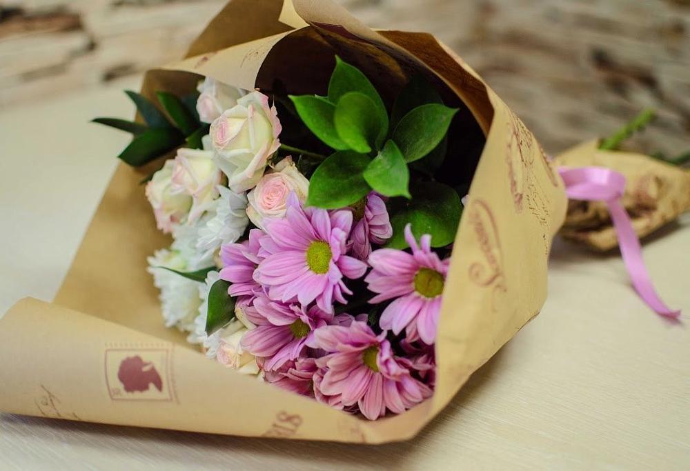 Букет цветов из: Розы и Хризантемы в Лыткарино