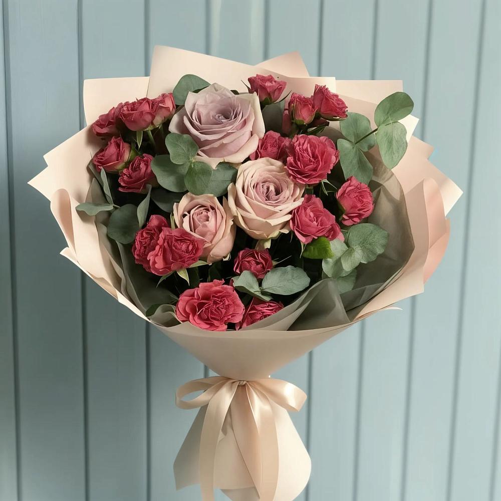 Букет цветов из: Гвоздики и Розы в Лыткарино