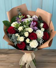 Букет цветов из:  Розы и Альстромерии #REPLACE_PRED# Лыткарино
