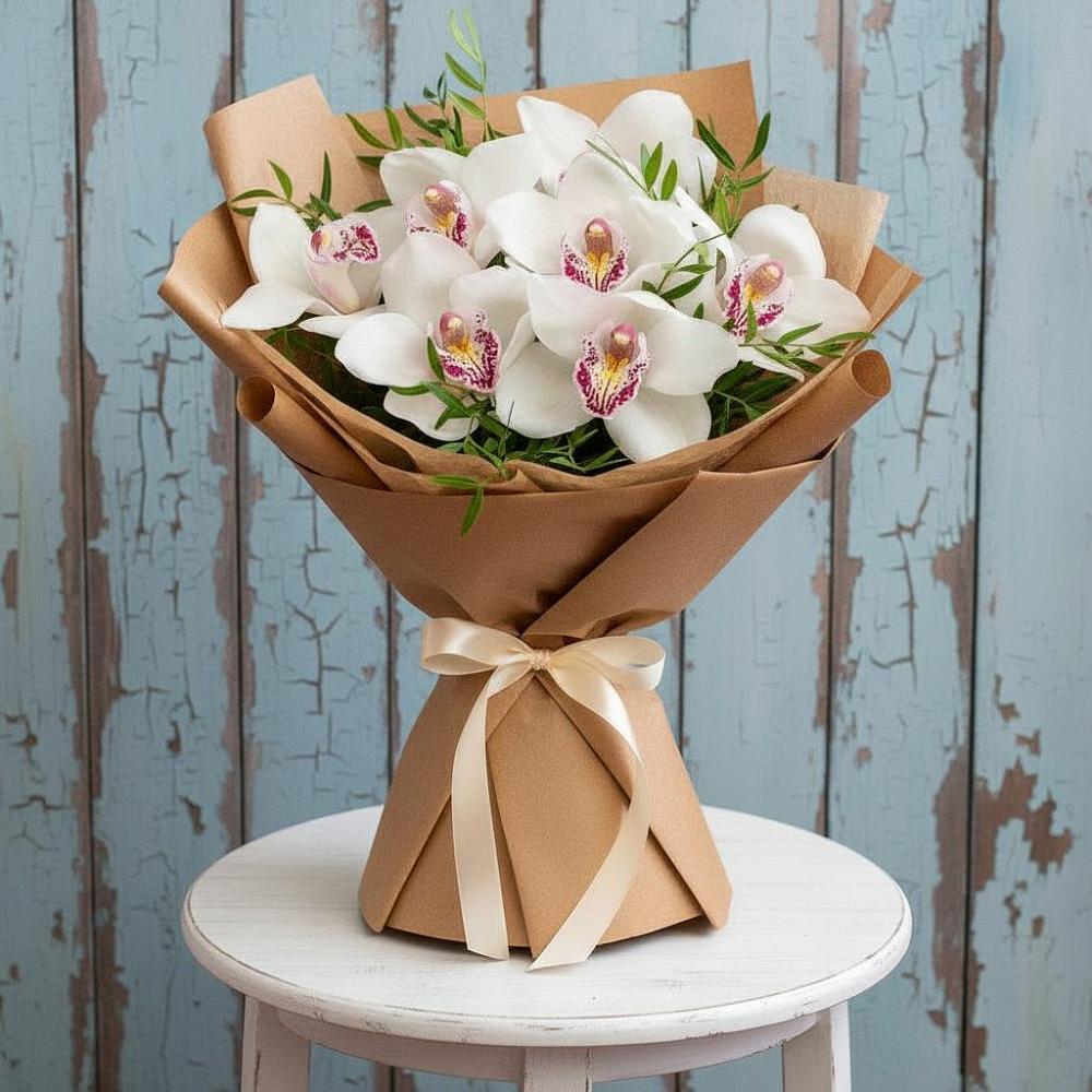 Букет цветов из: Орхидеи и Розы в Лыткарино