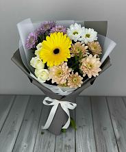 Букет цветов из:  Розы, Герберы и Хризантемы в Лыткарино