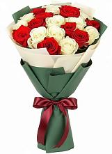 Букет Микс из красных и белых роз #REPLACE_PRED# Лыткарино