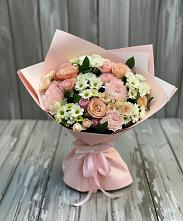 Букет цветов из:  Гвоздики, Розы и Хризантемы в Лыткарино