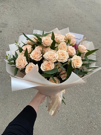 Букет Кремовые розы Латте в Лыткарино
