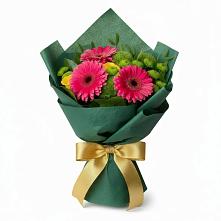 Букет цветов из:  Герберы, Розы и Хризантемы #REPLACE_PRED# Лыткарино