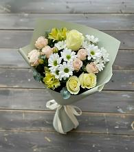 Букет цветов из:  Альстромерии, Розы и Хризантемы #REPLACE_PRED# Лыткарино
