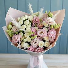 Букет цветов из:  Альстромерии и Розы в Лыткарино