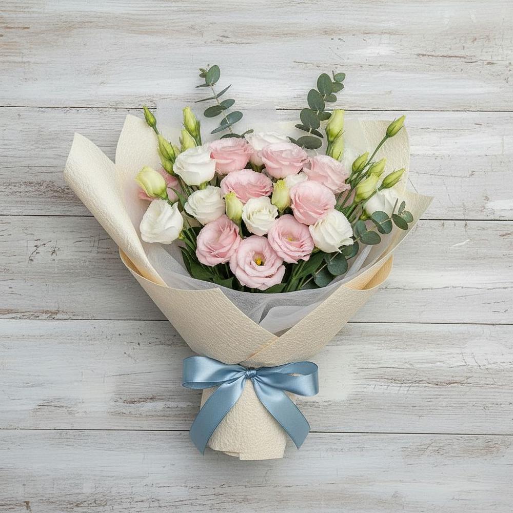 Букет цветов из: Лизиантусы в Лыткарино